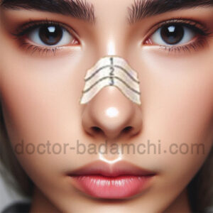 آموزش چسب زدن بینی بعد از عمل