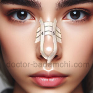 آموزش چسب زدن بینی بعد از عمل